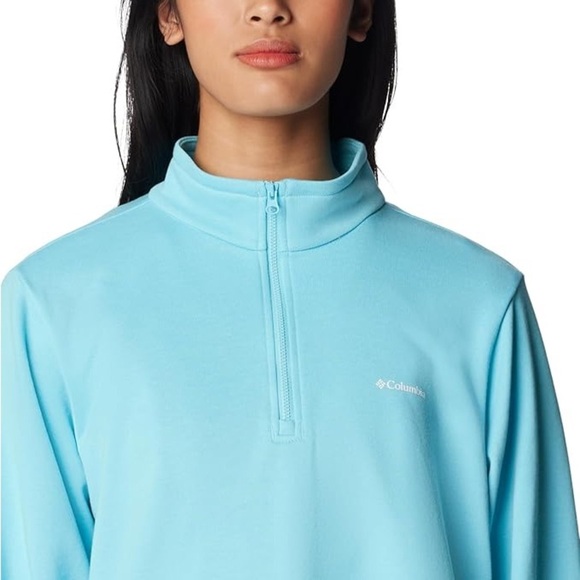 Columbia Trek Blue French Terry Half Zip-Up Size Small - Picture 1 of 9